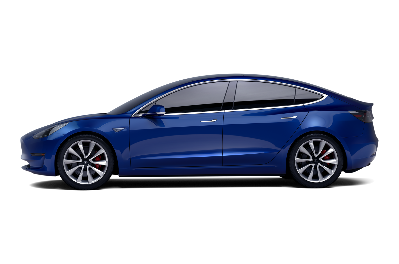 White Tesla Model S